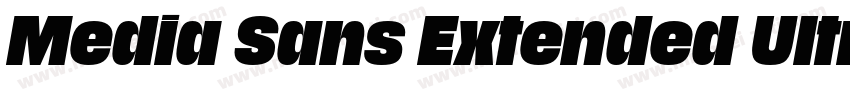 Media Sans Extended Ultra字体转换